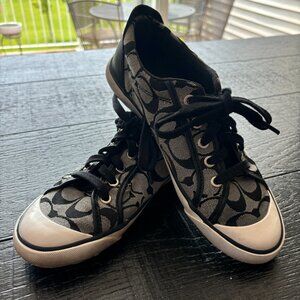 Coach Signature Tennis Shoes - Size 7.5